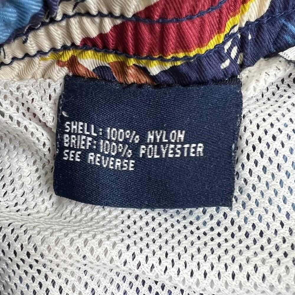 Polo Sport Ralph Lauren Swim Trunks Mens Size L Blue Allover Wave + Surfer Print - Picture 8 of 12